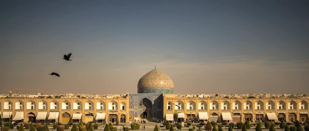 Isfahan der zentrale Platz mit der blauen Moschee