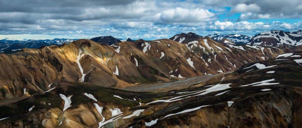 Die bunten Berge von Landmannalaugar im Hochland
