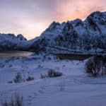 Blaue Stunde auf den Lofoten Foto J. Schellig