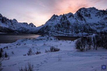 Blaue Stunde auf den Lofoten Foto J. Schellig scaled