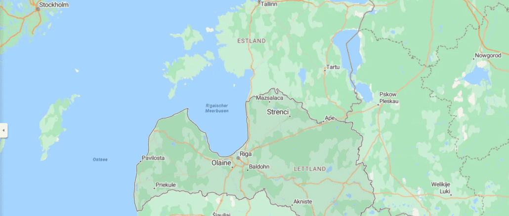 Lettland Rundreise- Wo fahre ich hin