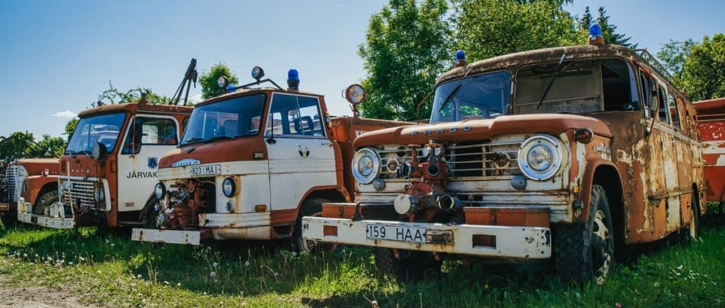 Alte Feuerwehrfahrzeuge