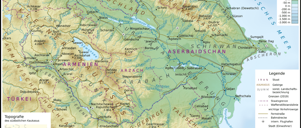 Armenien Fotoreise Landkarte