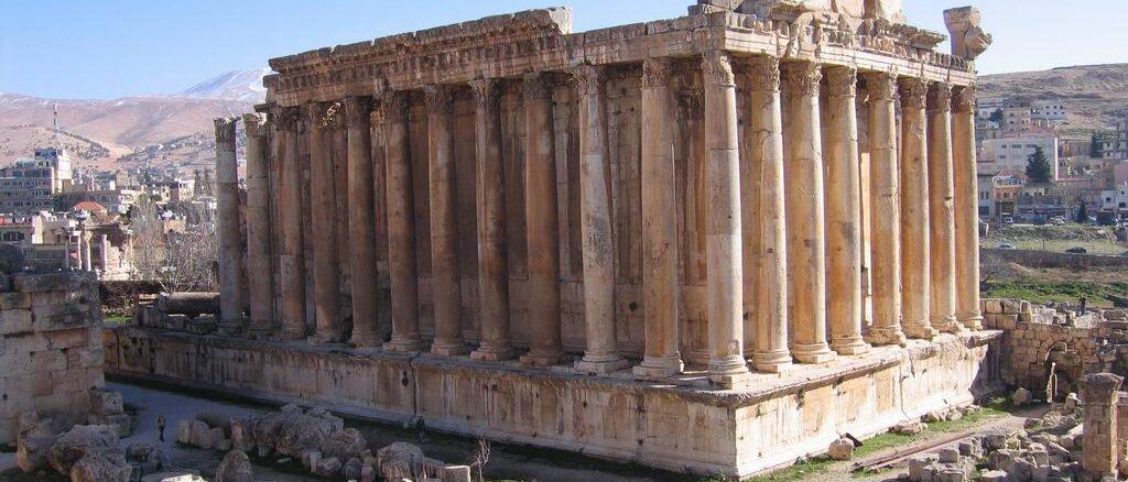 Bacchustempel in Baalbek, Libanon Bacchustempel in Baalbek, Libanon