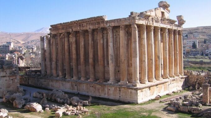 Bacchustempel in Baalbek, Libanon