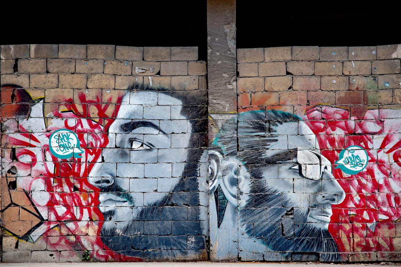 Graffiti und Strassenszenen in Beirut