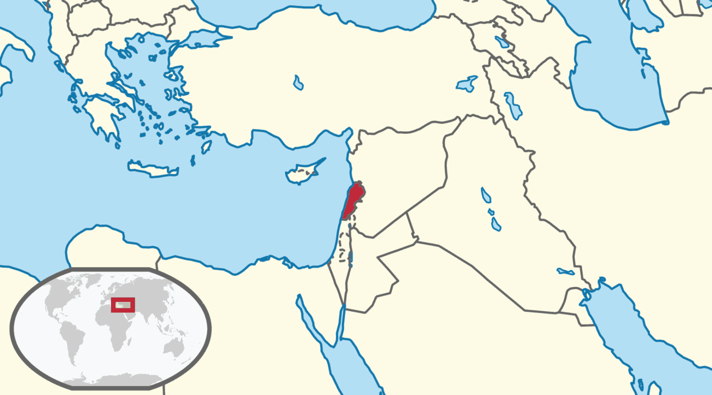 Libanon-Landkarte-Fotoreise
