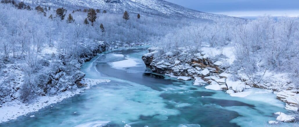 Lappland-Winterlandschaft