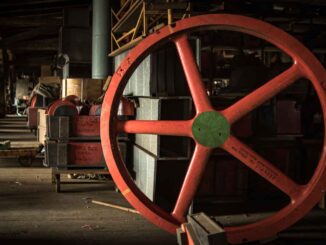 Rotes Rad in den Kema Werken in Görlitz