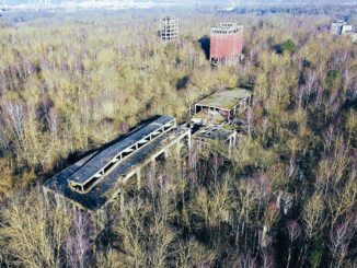 Fabrik Police Hydrierwerke Drohne