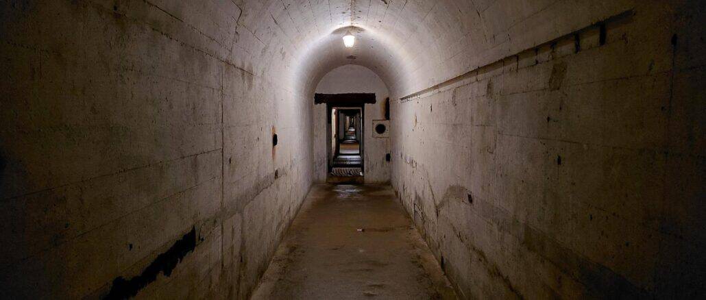 Askania Mitte bei Konewka: 380 m Eisenbahnbunker