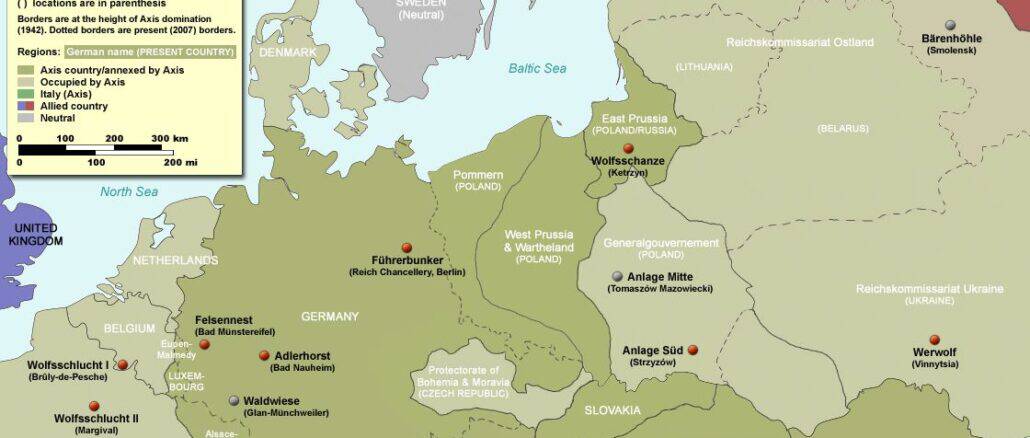 Die Hitler Haptquartiere in Europa